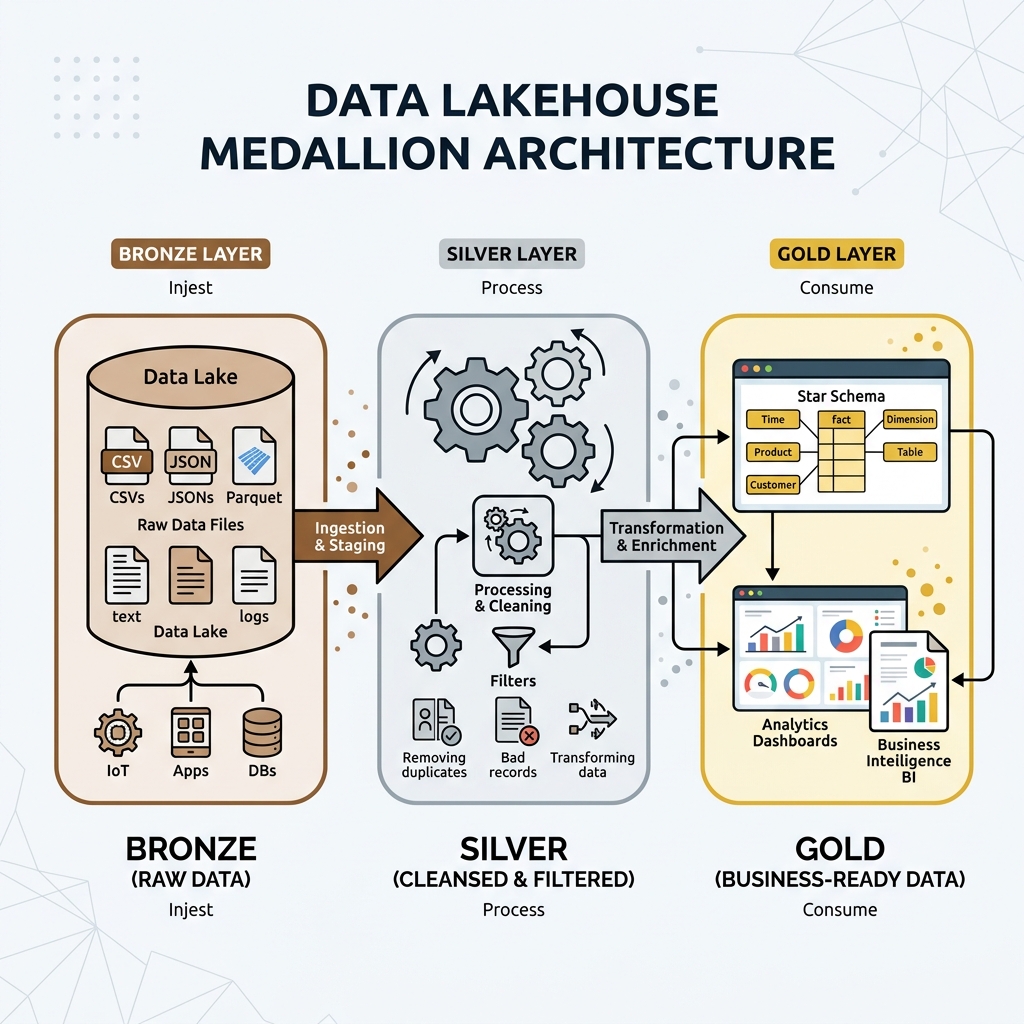 Data Lakehouse Medallion Architecture